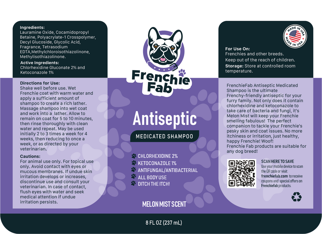 Antiseptic Medicated Shampoo 8 oz.