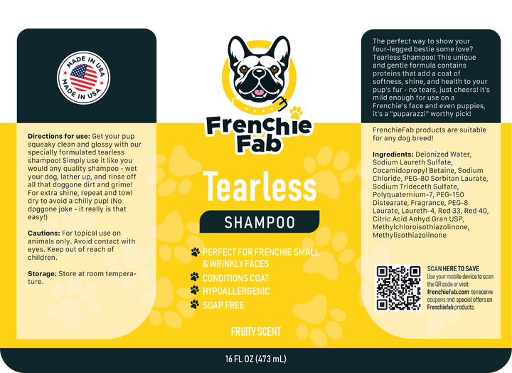 Tearless/Puppy Shampoo 16 oz